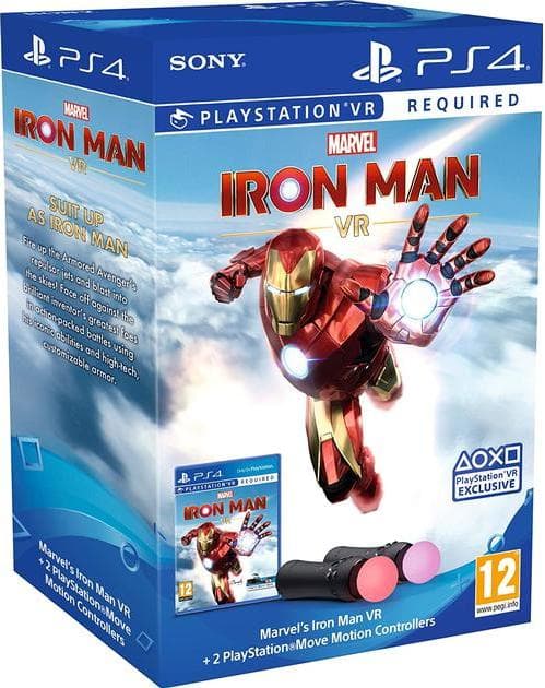 фото Два контроллера sony move motion controller twin pack (ps move)+игра iron man vr