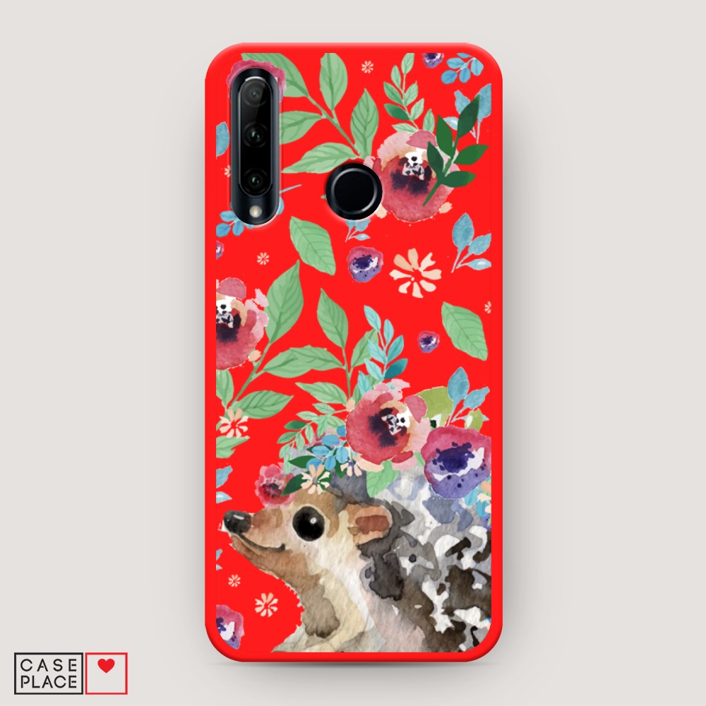 

Чехол Awog на Honor 10i/20 Lite 2019/20e/Huawei P Smart Plus 2019 "Ежик в цветах акварель"