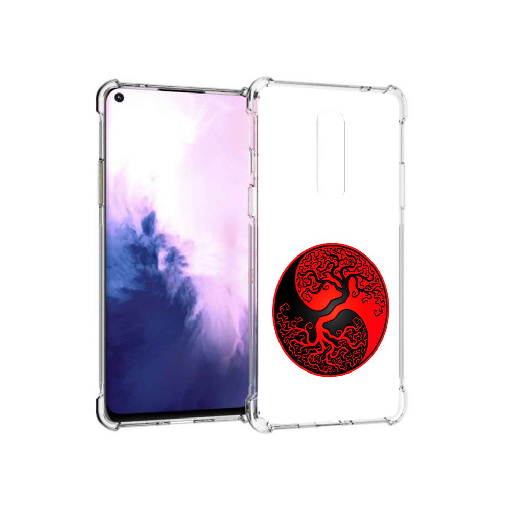 

Чехол MyPads Tocco для OnePlus 8 инь янь дерево (PT147214.134.379), Прозрачный, Tocco