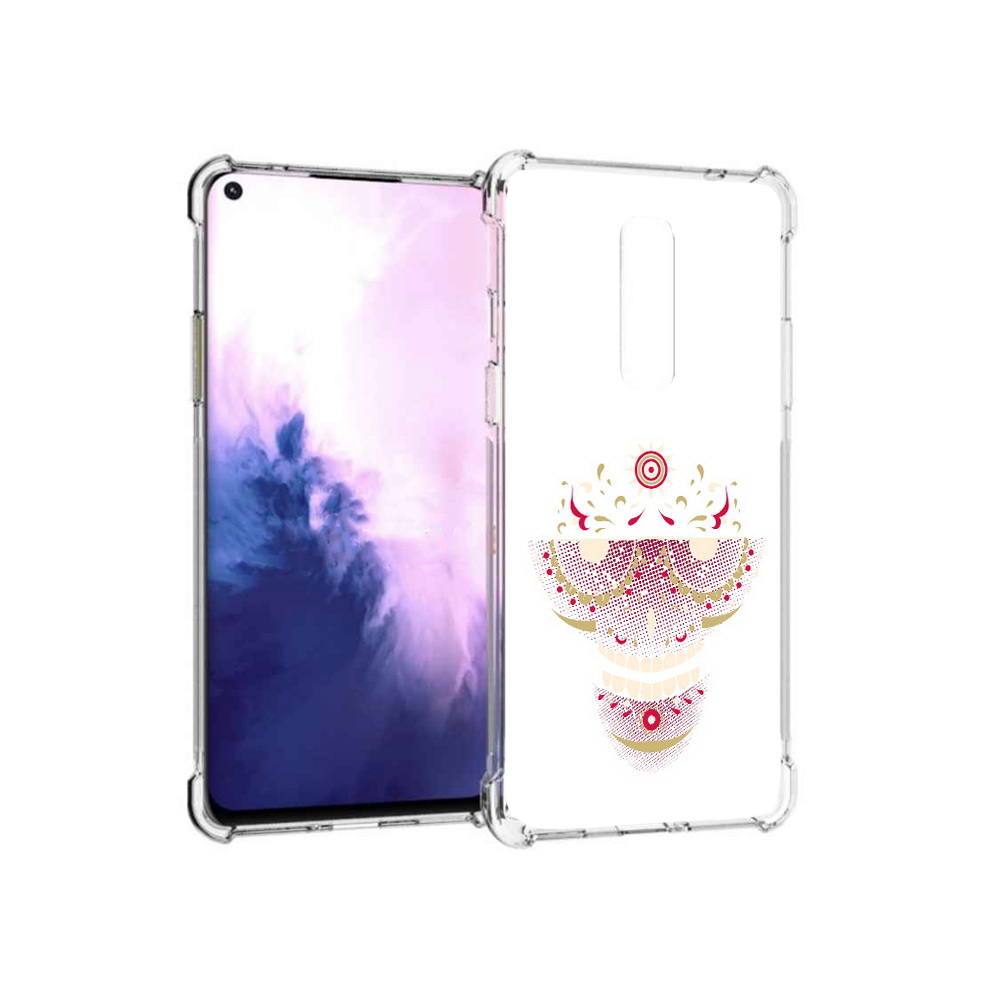 Чехол MyPads Tocco для OnePlus 8 карнавальный скелет абстракция (PT147214.134.386)