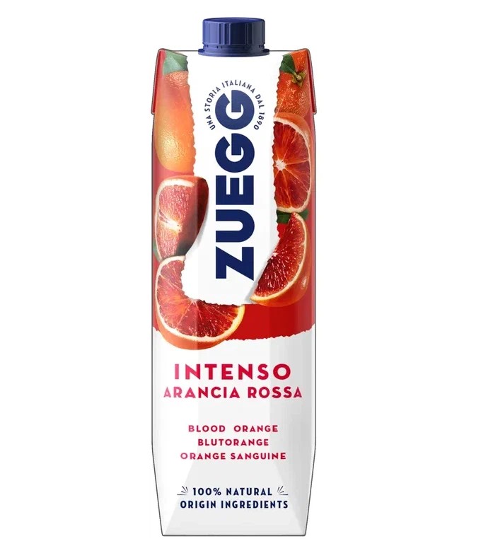 Напиток Zuegg сокосодержащий, красный апельсин и апельсина, 1 л