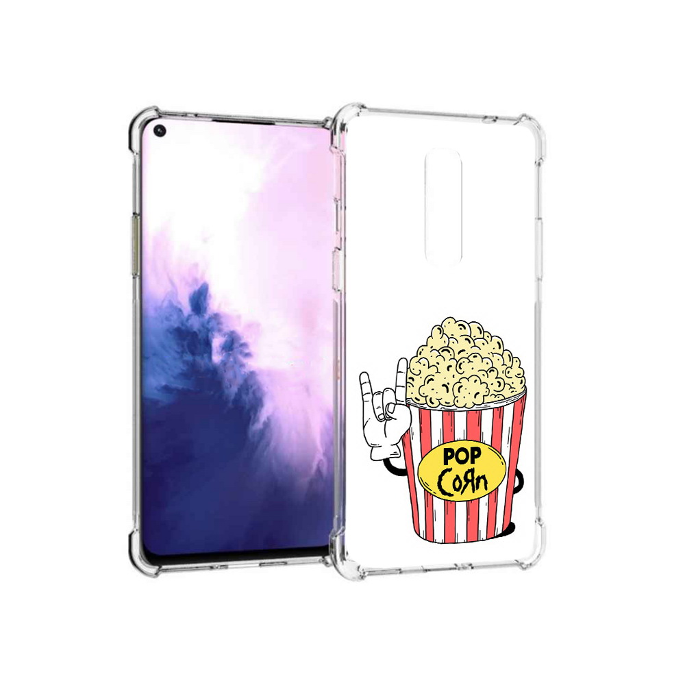 

Чехол MyPads Tocco для OnePlus 8 крутой попкорн (PT147214.134.427), Прозрачный, Tocco