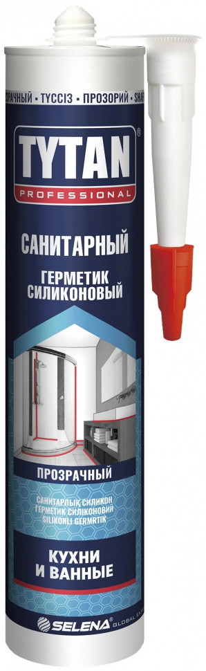 Герметик силиконовый санитарный прозрачный 280 МЛ 