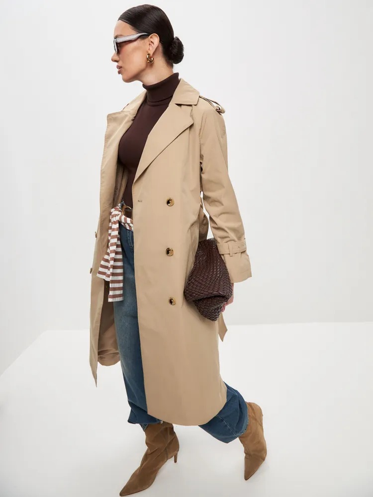 

Плащ женский NoBrand желтый 44 RU
