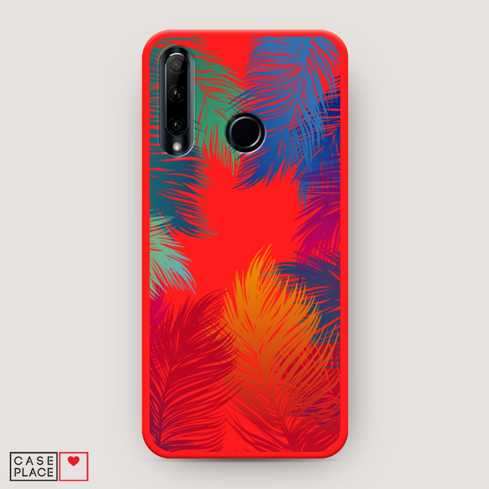 

Чехол Awog на Honor 10i/20 Lite 2019/20e/Huawei P Smart Plus 2019 "Рамка из перьев"