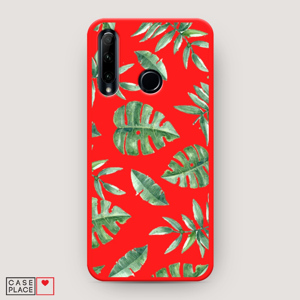 

Чехол Awog на Honor 10i/20 Lite 2019/20e "Нарисованные пальмовые листья"