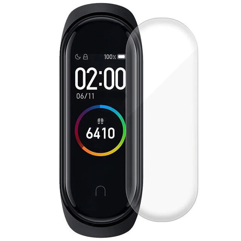 Гидрогелевая пленка Rock для экрана фитнес браслета Xiaomi Mi Band 5 (3 шт) (15008)