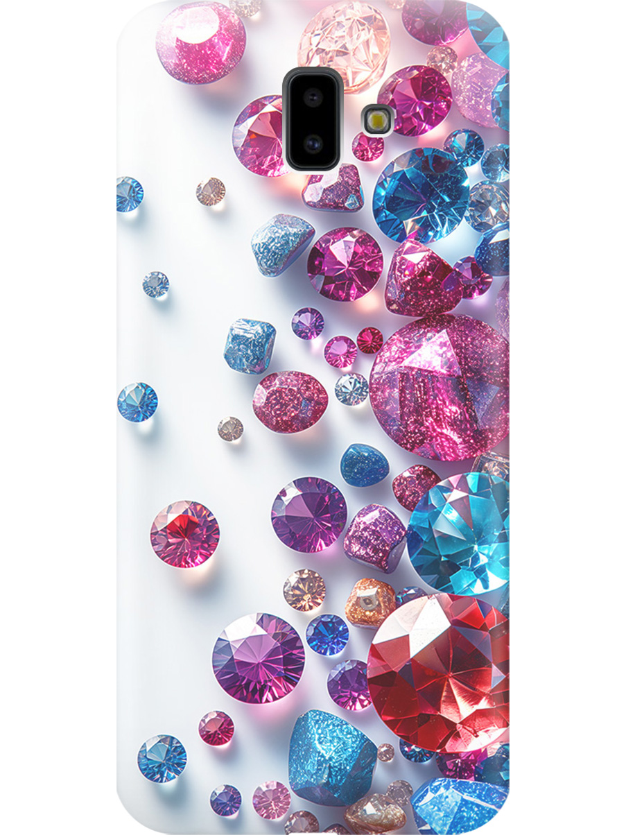 

Силиконовый чехол на Samsung Galaxy J6+ (2018) с принтом "Россыпь драгоценных камней", Прозрачный;белый;розовый;синий, 719355831