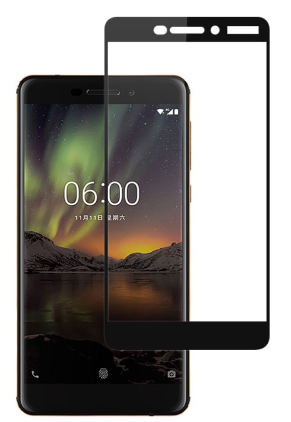 

Защитное стекло на Nokia 6 (2018)/ 6.1 (2018) 3D черный, X-CASE
