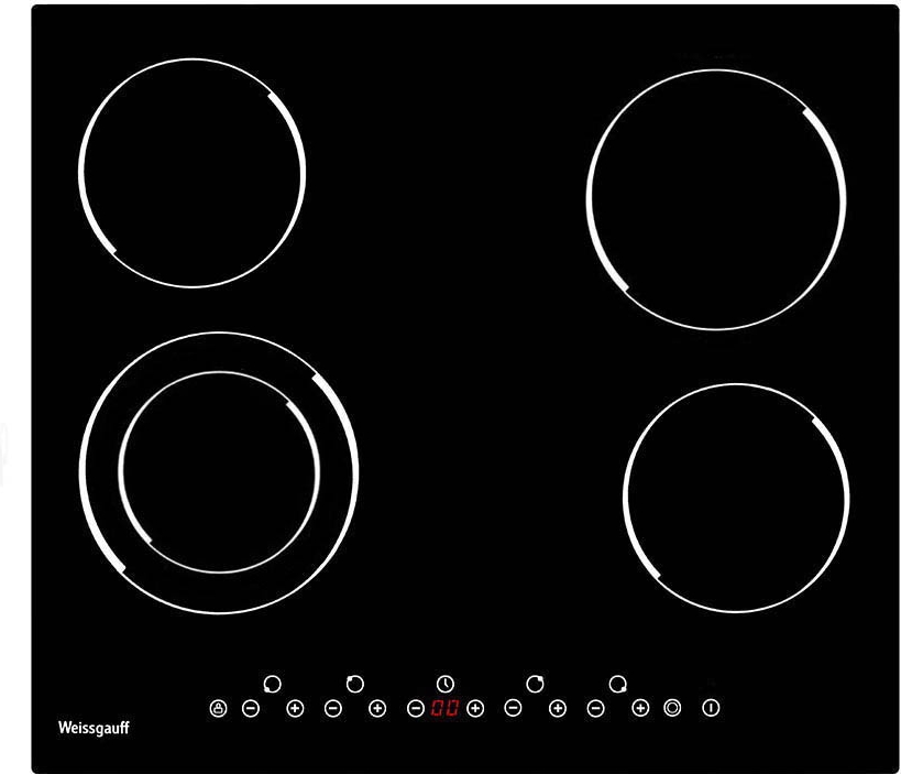 фото Электрическая варочная панель weissgauff hv 641 b