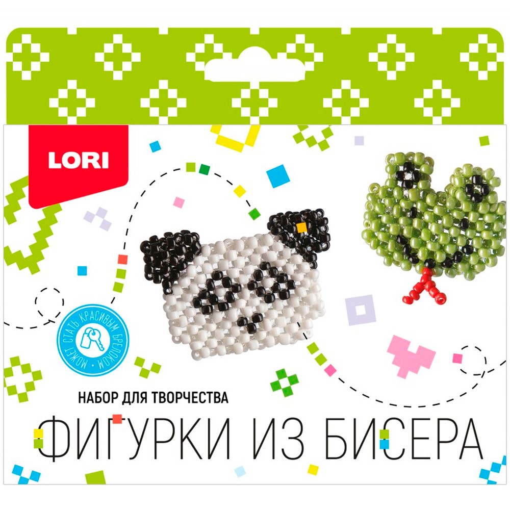 

Набор для творчества Фигурки из бисера Панда, лягушонок Бис-103 Lori.
