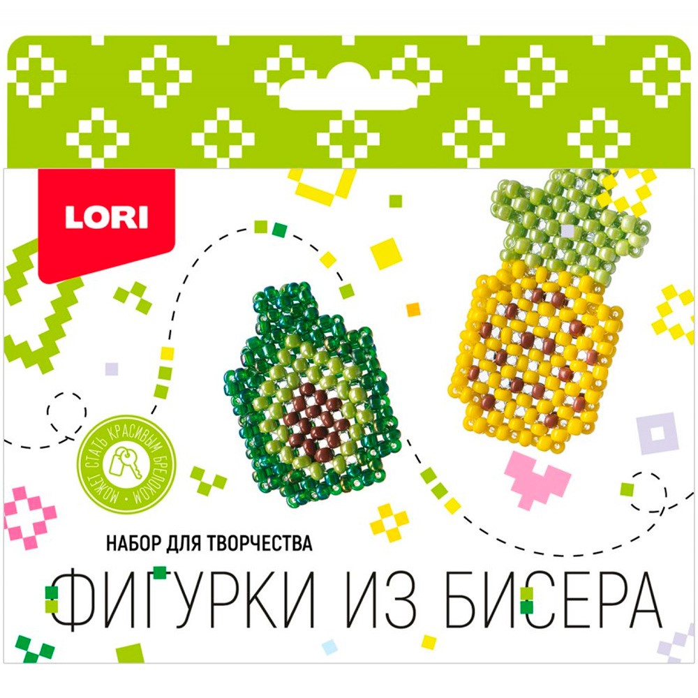 

Набор для творчества Фигурки из бисера Ананас, авокадо Бис-100 Lori