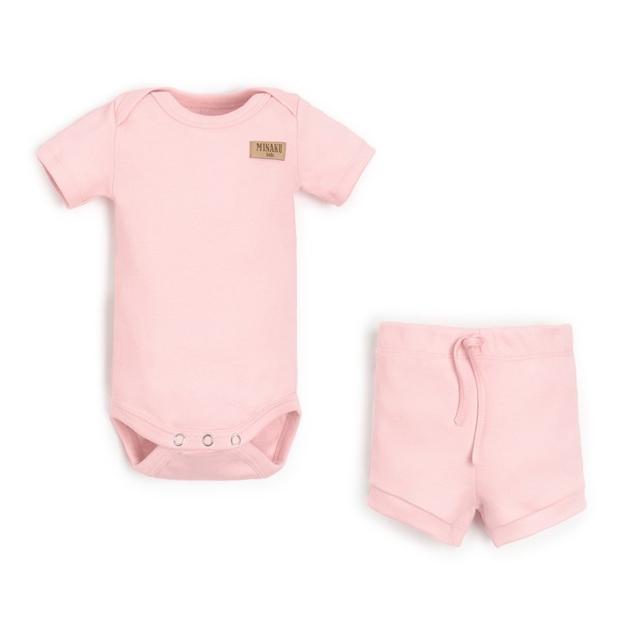 Комплект одежды MINAKU Basic Line BABY, Розовый, 74