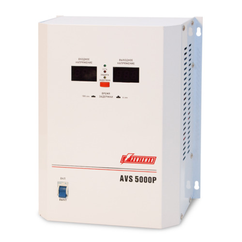 Стабилизатор напряжения Powerman AVS 5000 P, 5000 ВА 220В Однофазный стабилизатор напряжения powerman avs 5000 p