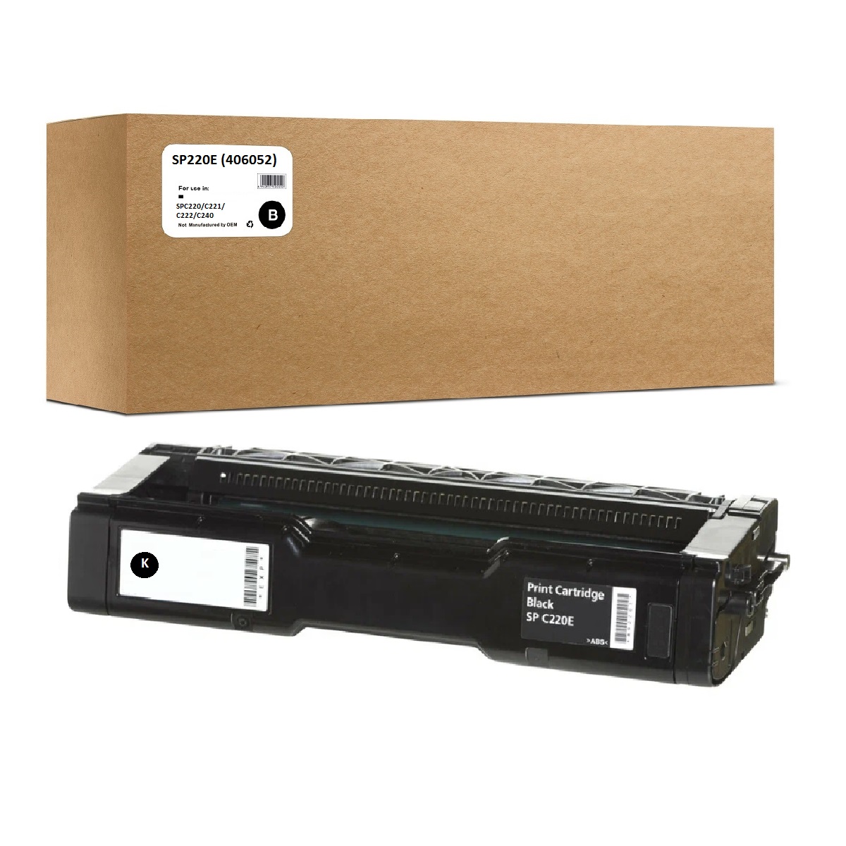 

Картридж OEM SP220E для Ricoh SPC220/C221/C222/C240 2.3K, Черный, OEM SP220Bk (406052)