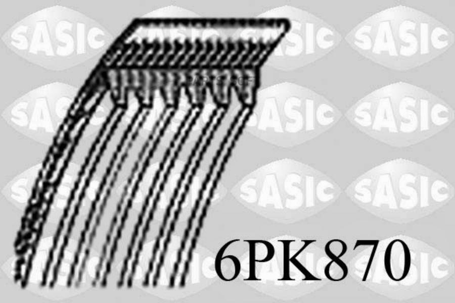 Ремень Ручейковый SASIC 6pk870