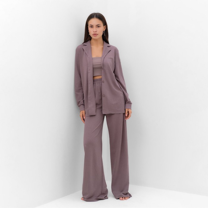 

Пижама женская KAFTAN Basic серая 46 RU, Серый, Basic