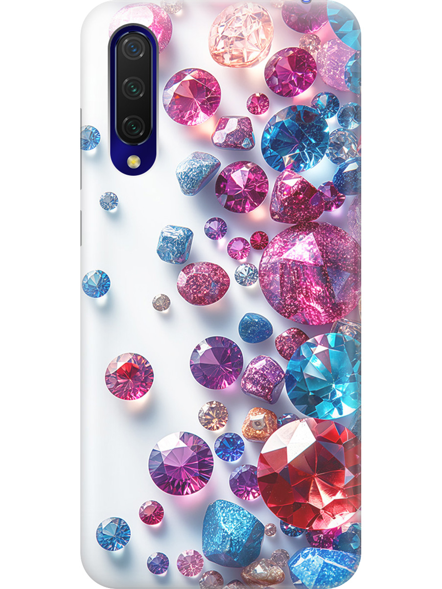 

Силиконовый чехол на Xiaomi Mi 9 Lite / CC9 с принтом "Россыпь драгоценных камней", Прозрачный;белый;розовый;синий, 721722531