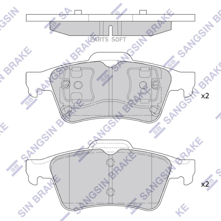 

Колодки Тормозные Sangsin brake sp4280