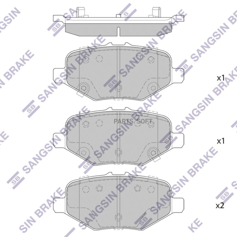 

Колодки Тормозные Sangsin brake sp4307