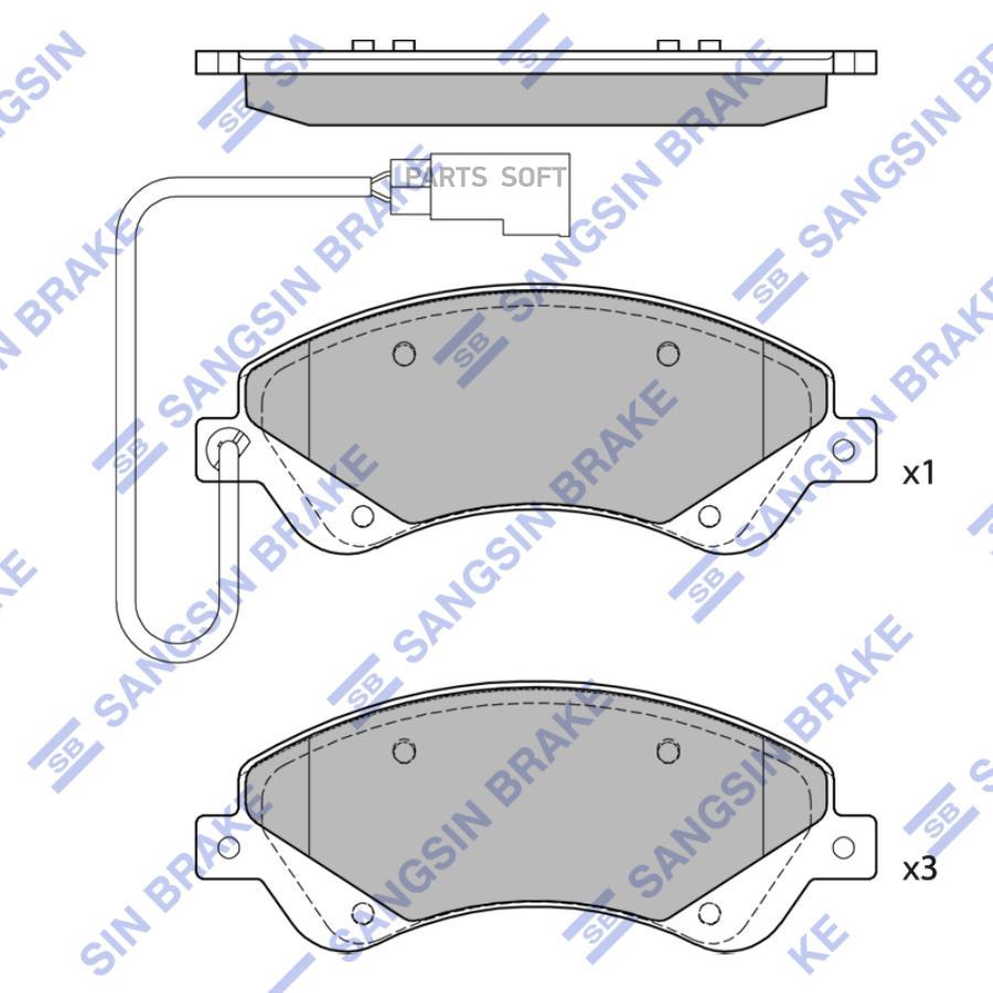 

Колодки Тормозные Sangsin brake sp4403