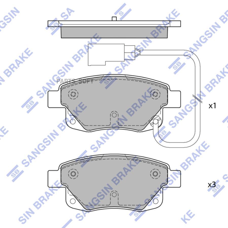 

Колодки Тормозные Sangsin brake sp4404