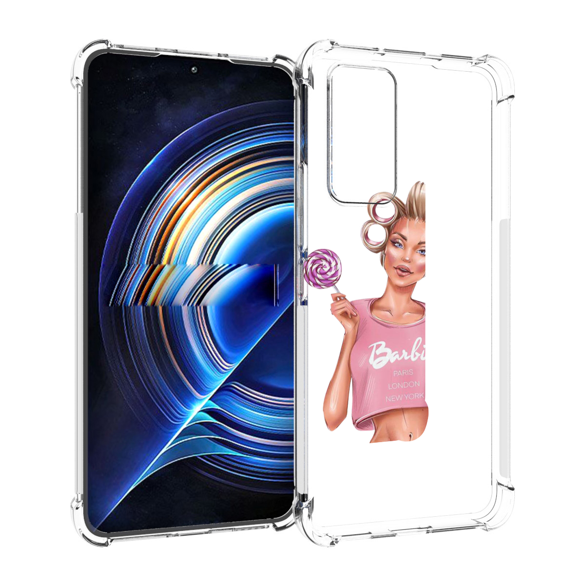 

Чехол MyPads Барби-с-собачкой женский для Tecno Camon 19 Neo, Прозрачный, Tocco