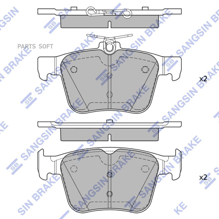 

Колодки Тормозные Sangsin brake sp4521