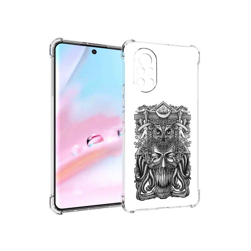 

Чехол MyPads зубастая сова для Huawei Nova 8 (ANG-LX1), Прозрачный, Tocco