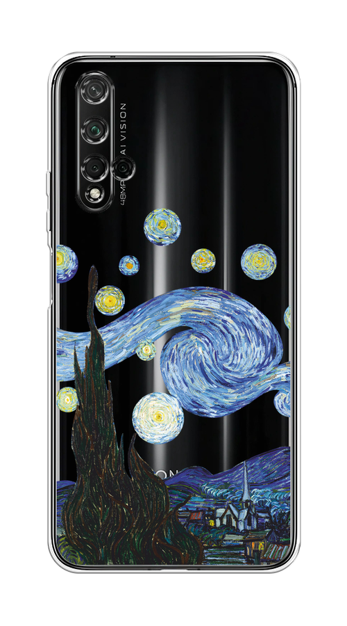 

Чехол на Honor 20, Huawei Nova 5T "Ночь Ван Гога", Голубой;синий;черный, 69550-1