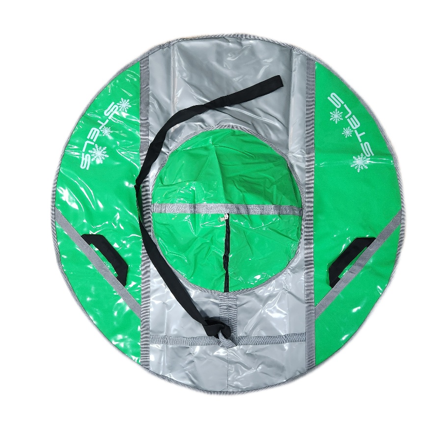 фото Санки-тюбинг stels 125 см тент без камеры сн040.125 салатовый серый