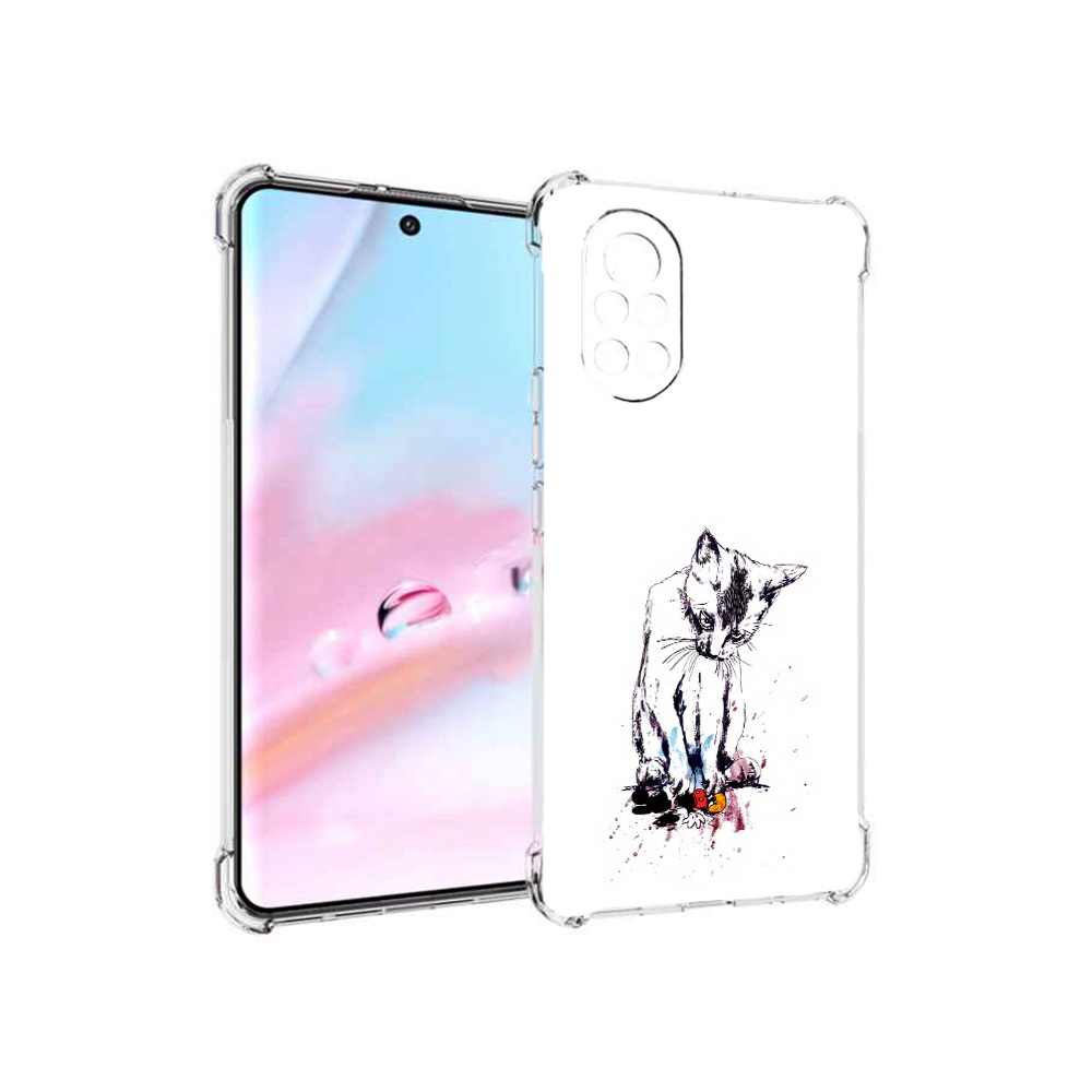 

Чехол MyPads кот и микки для Huawei Nova 8 (ANG-LX1), Прозрачный, Tocco