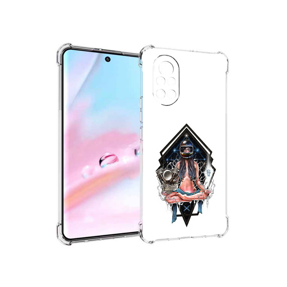 

Чехол MyPads красивая девушка в шлеме для Huawei Nova 8 (ANG-LX1), Прозрачный, Tocco