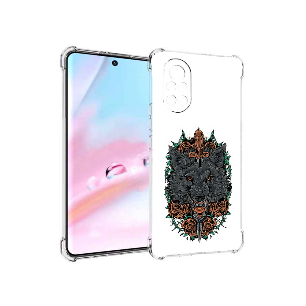 

Чехол MyPads красивый злой волк для Huawei Nova 8 (ANG-LX1), Прозрачный, Tocco