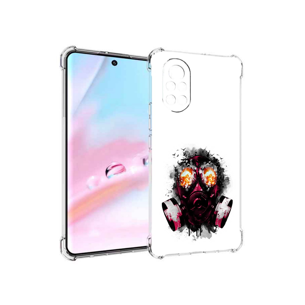 

Чехол MyPads красный противогаз для Huawei Nova 8 (ANG-LX1), Прозрачный, Tocco