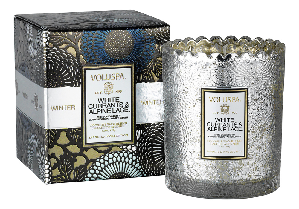 фото Voluspa ароматическая свеча white currants & alpine lace