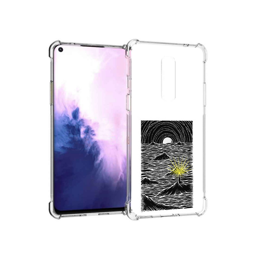 

Чехол MyPads Tocco для OnePlus 8 маяк в черно белом море (PT147214.134.460), Прозрачный, Tocco