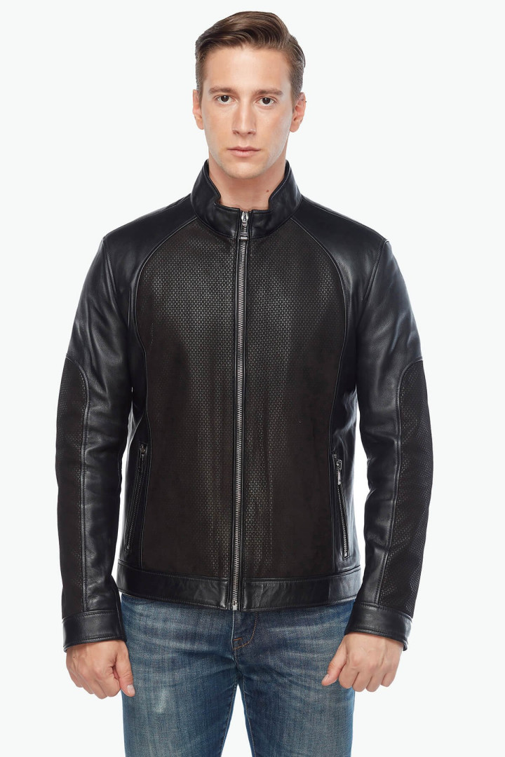 

Кожаная куртка мужская Deriza 35-5070S черная 3XL (товары доставляются из-за рубежа), Черный, 35-5070S