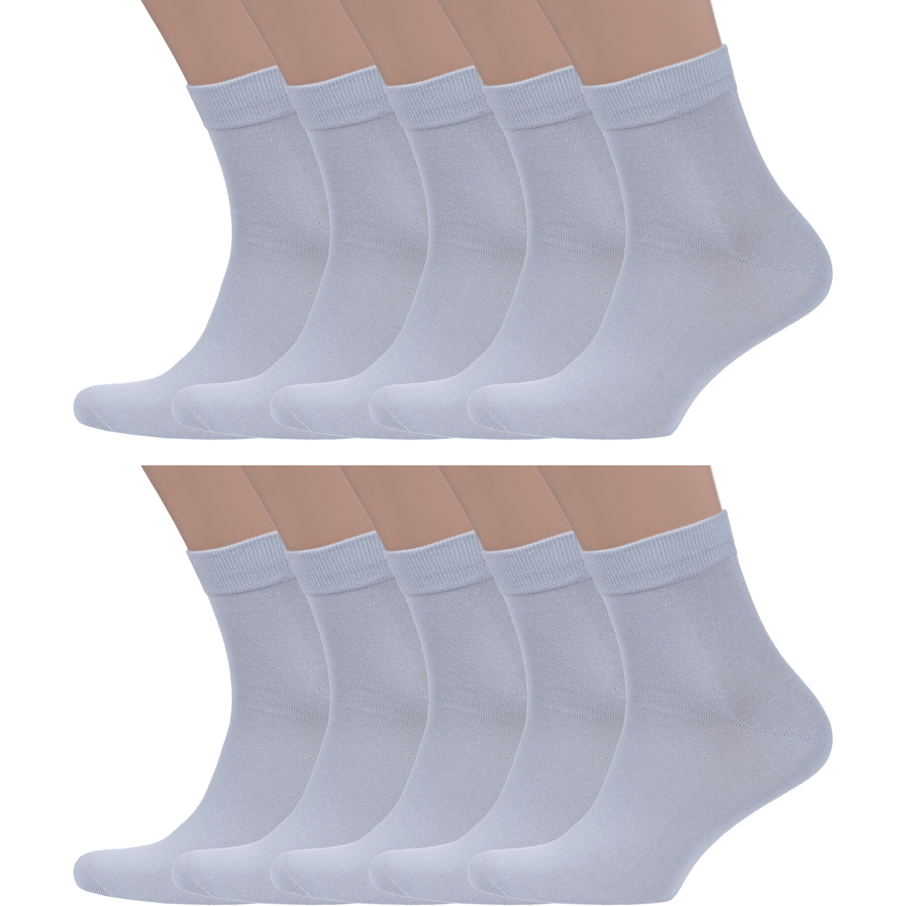 

Комплект носков мужских Grinston socks 10-15D12 серых 29, 10 пар, Серый, 10-15D12