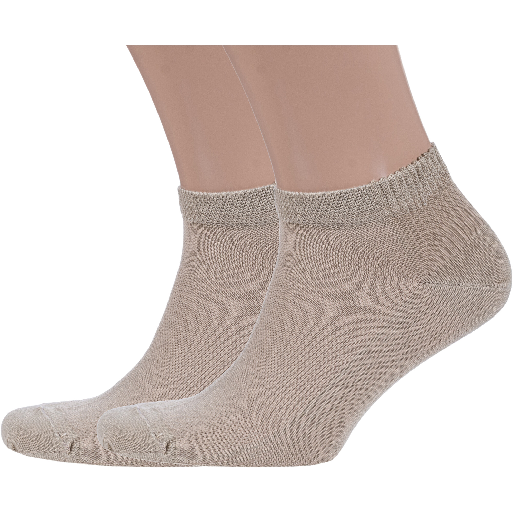 

Комплект носков мужских Grinston socks 2-15D10 бежевых 29, Бежевый, 2-15D10