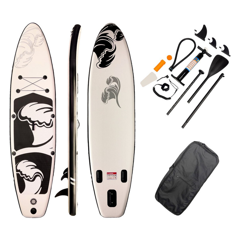 

SUP-борд JAZZWAve N3 335x83x15 см черный, Черный;белый, N3