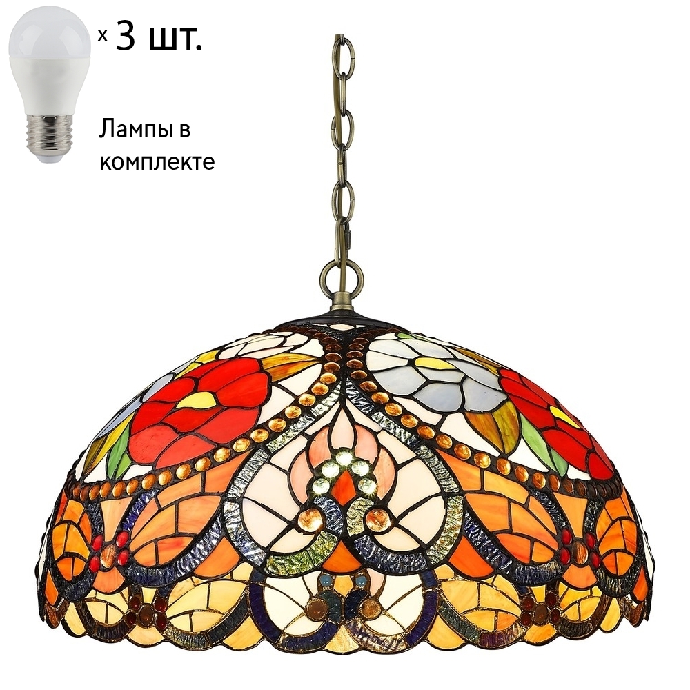 

Подвесной светильник с лампочками Velante 827-806-03+Lamps E27 P45