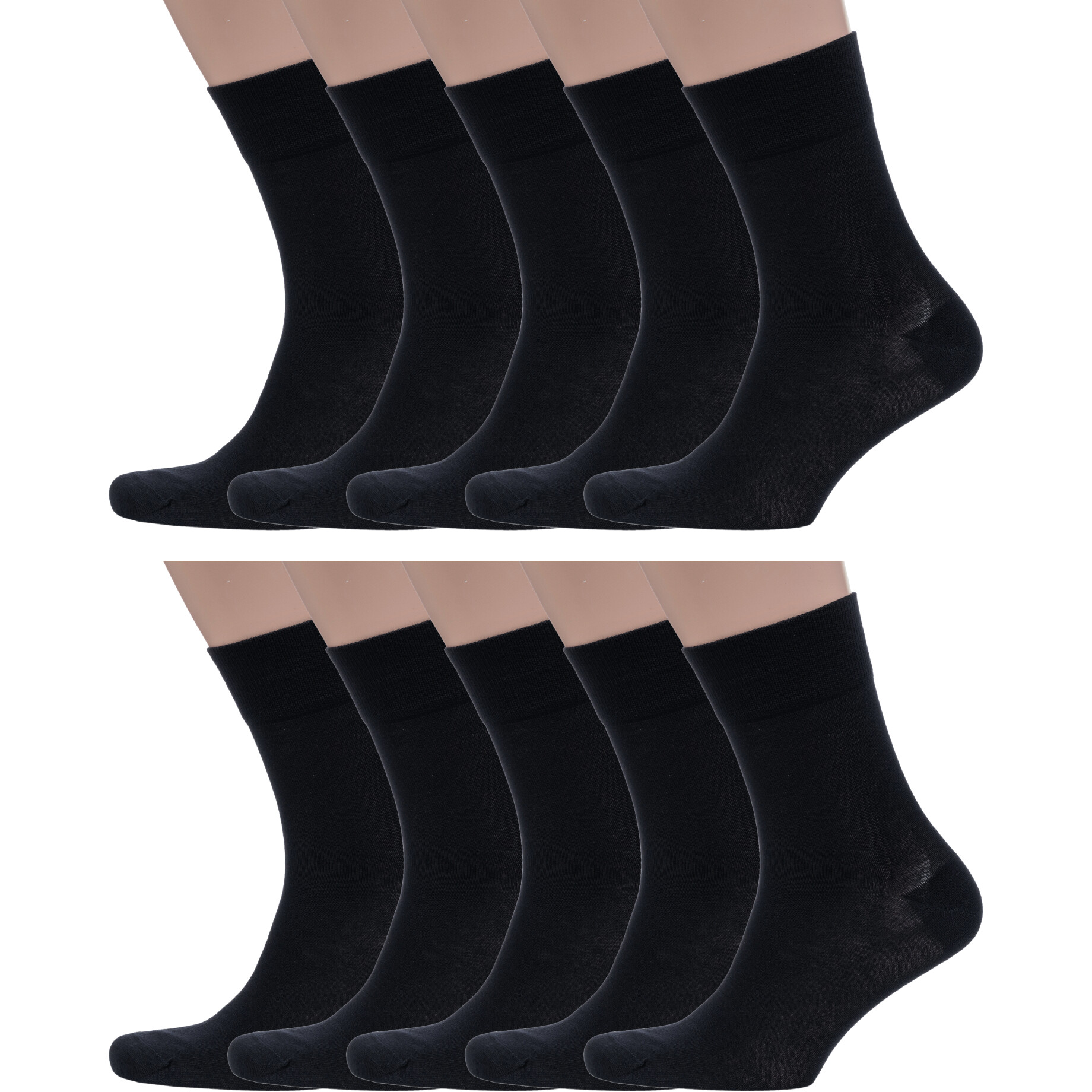 

Комплект носков мужских Grinston socks 10-15D1 черных 29, 10 пар, Черный, 10-15D1