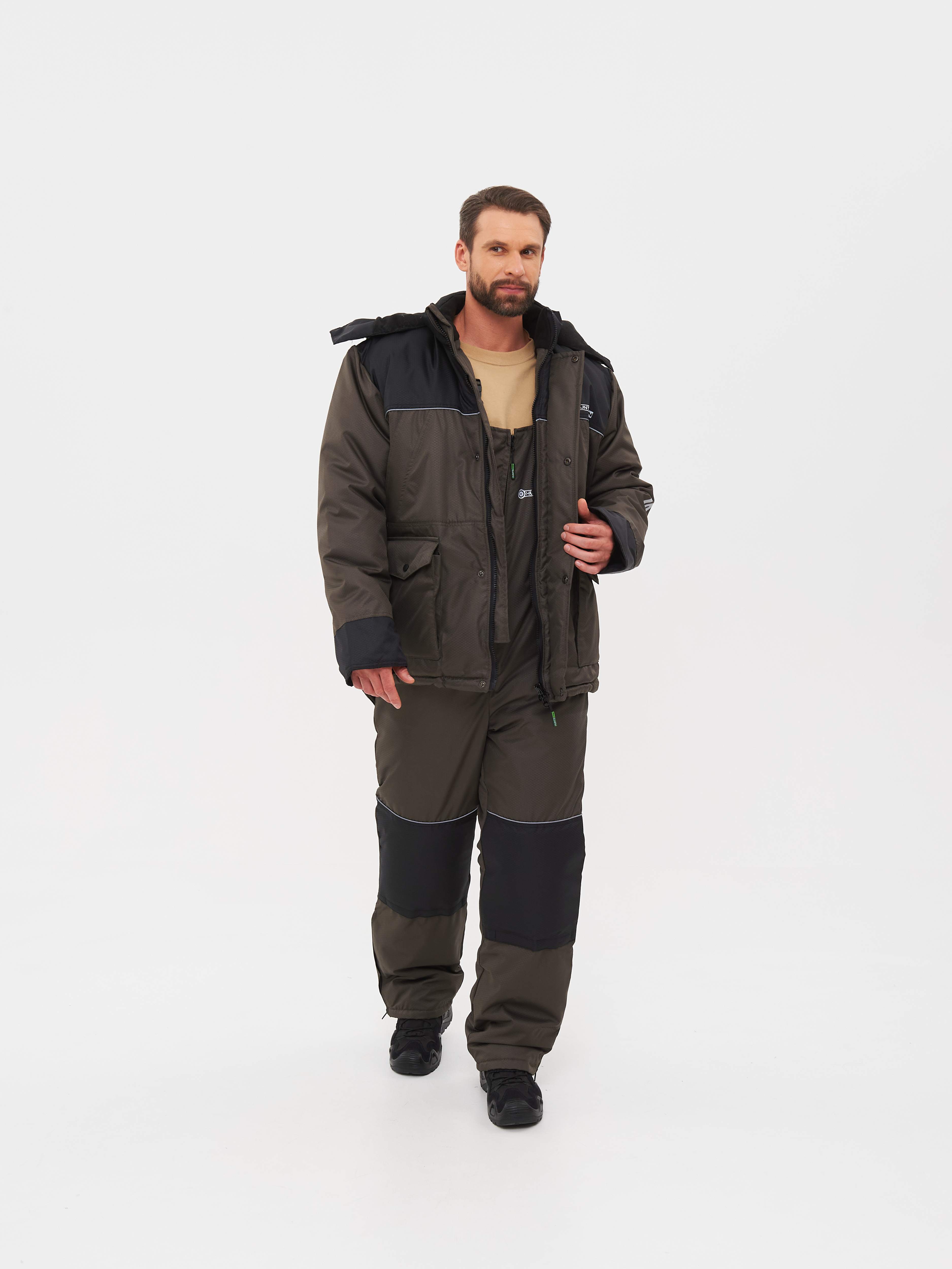 

Костюм зимний Huntsman Полюс ткань Cell цвет Хаки 44-46 182-188, Полюс