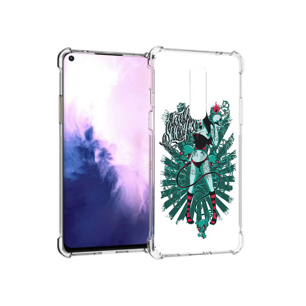 

Чехол MyPads Tocco для OnePlus 8 нарисованная девушка в татуировках (PT147214.134.499), Прозрачный, Tocco