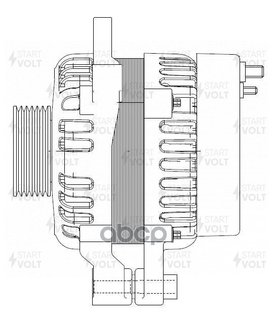 фото Генератор для а/м chery amulet (a15) (06-) 1.6i 90a (lg 2701) startvolt арт. lg2701