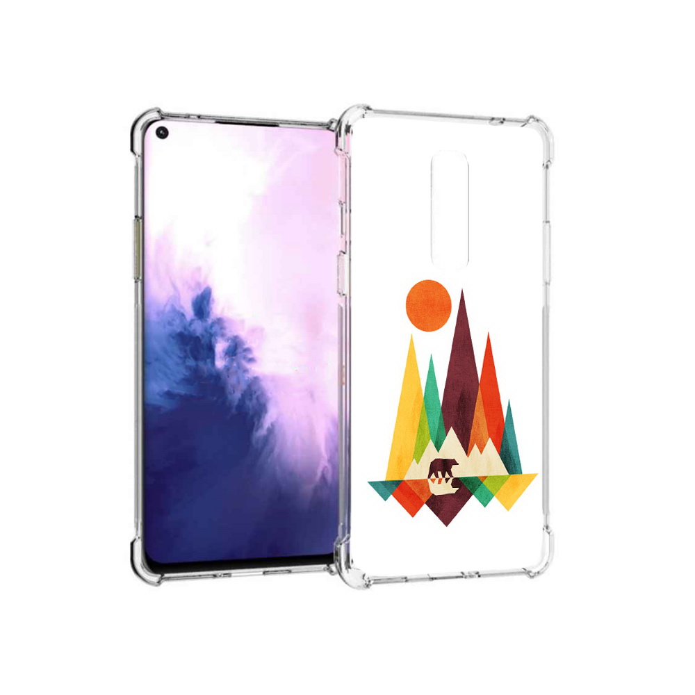 

Чехол MyPads Tocco для OnePlus 8 нарисованные горы с медведем (PT147214.134.506), Прозрачный, Tocco