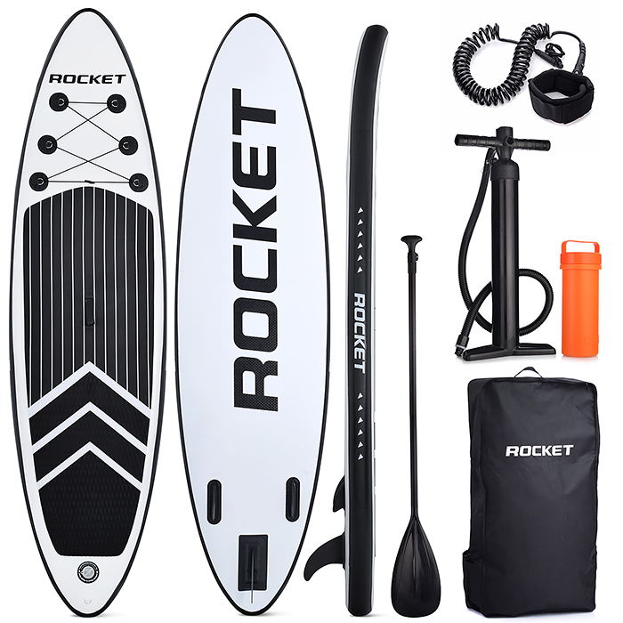 фото Надувная sup-доска rocket (sup-board 10,6ʺ)323 х 80 х 15 см. полный комплект