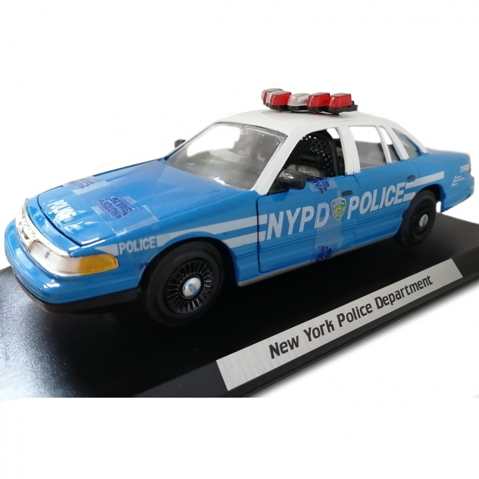 фото Коллекционная модель ford crown victoria new york police department, масштаб 1:24 no brand