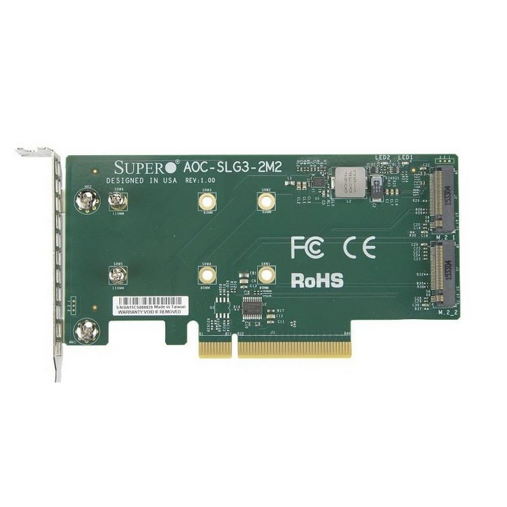 

PCI контроллер Supermicro AOC-SLG3-2M2 229666 AOC-SLG3-2M2, AOC-SLG3-2M2 (229666)